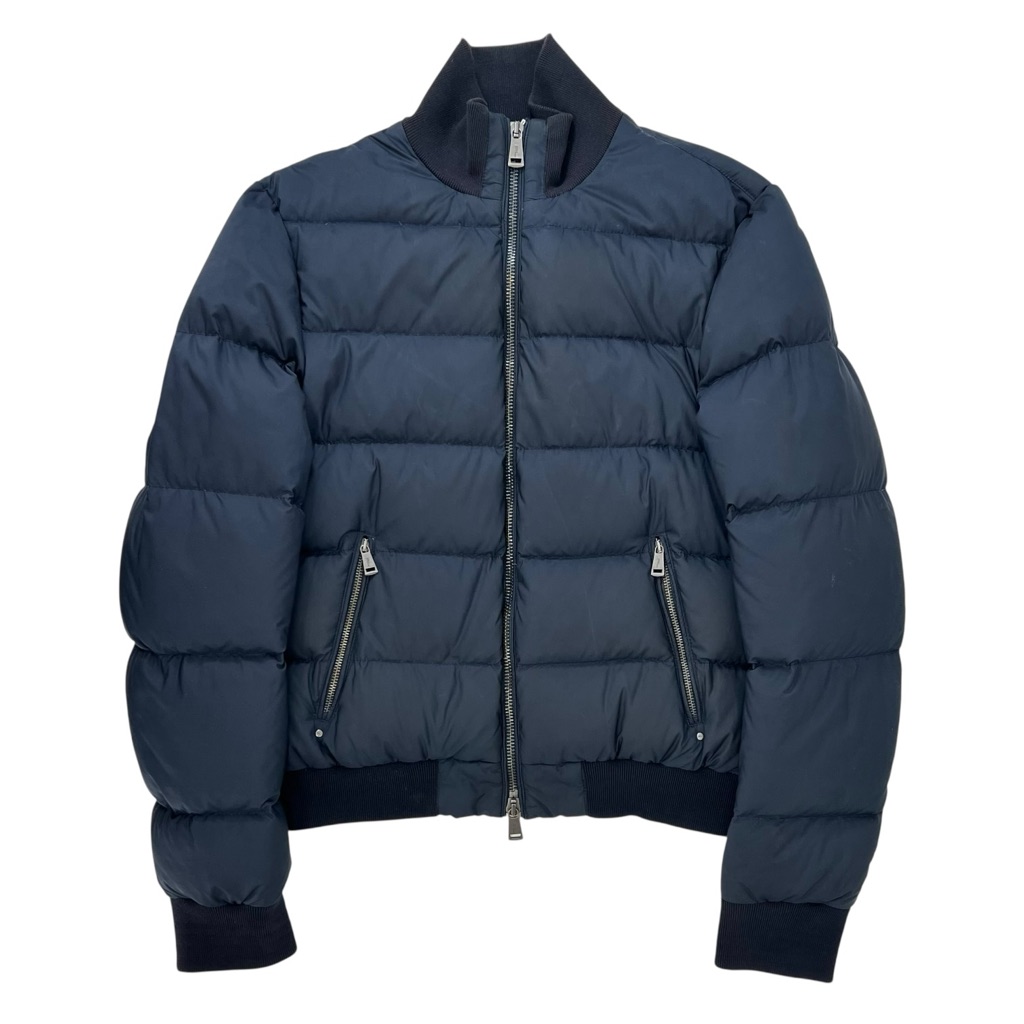Ralph Lauren Black Label Navy Blue Down Puffer Bomber Jacket